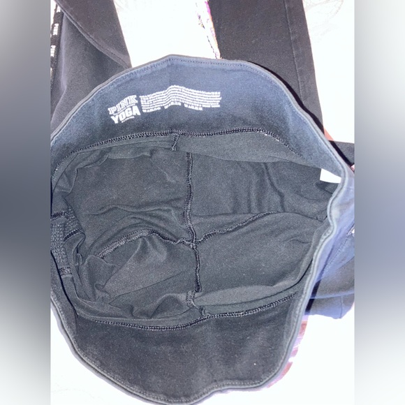 RARE VS PINK Iridescent to Silver Sequins Bling Yoga Leggings Medium - Picture 13 of 14